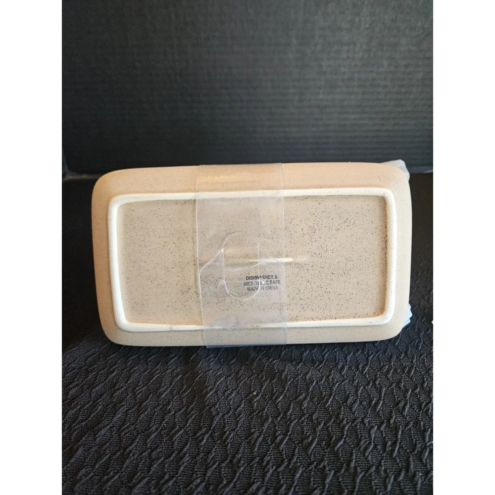 Butter Dish- Bee Sweet Cover Butter Dish Heavy Stoneware‎